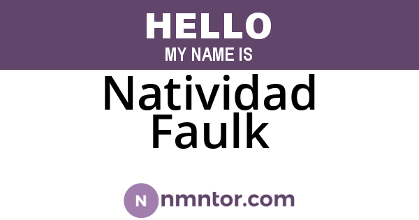 Natividad Faulk