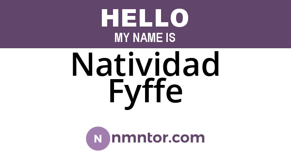 Natividad Fyffe