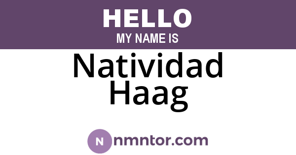 Natividad Haag