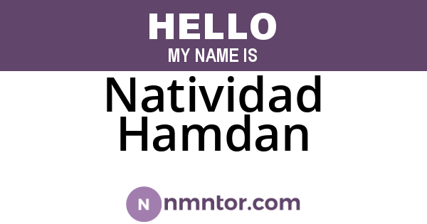 Natividad Hamdan