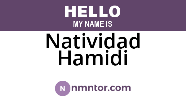 Natividad Hamidi