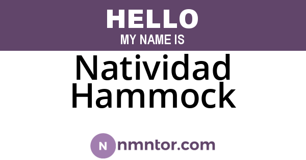 Natividad Hammock