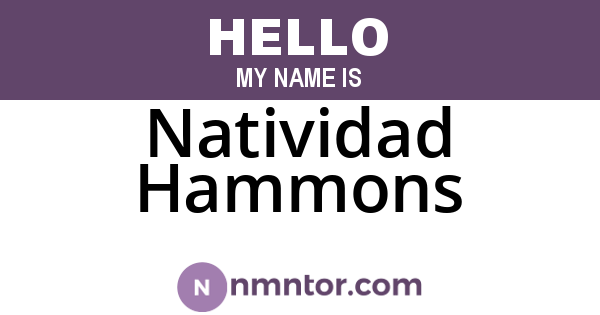 Natividad Hammons
