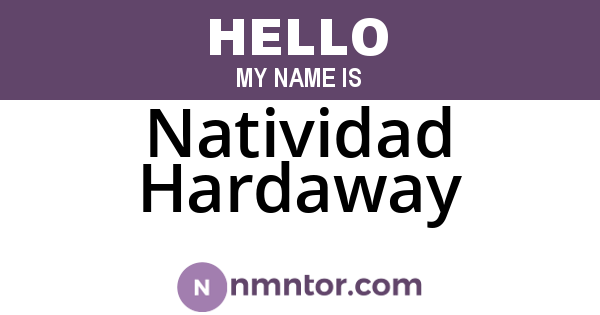 Natividad Hardaway