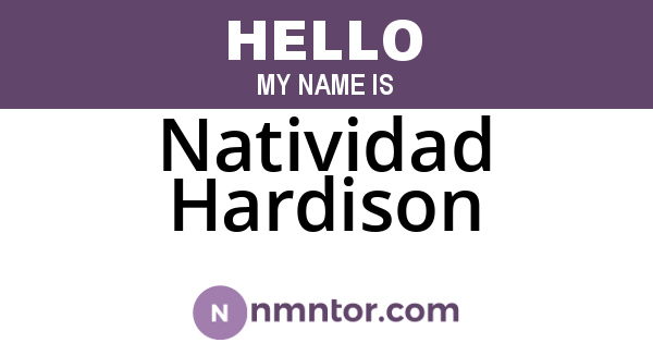Natividad Hardison