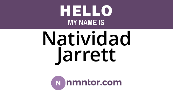 Natividad Jarrett