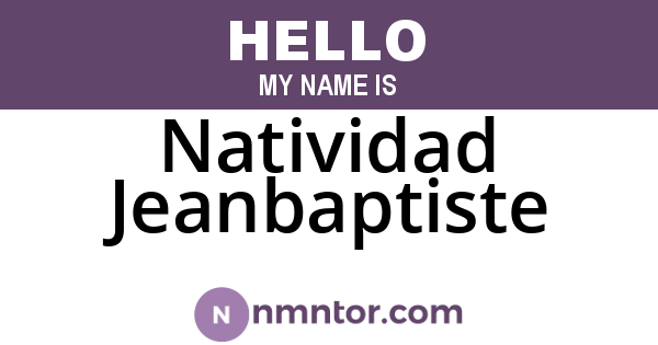 Natividad Jeanbaptiste
