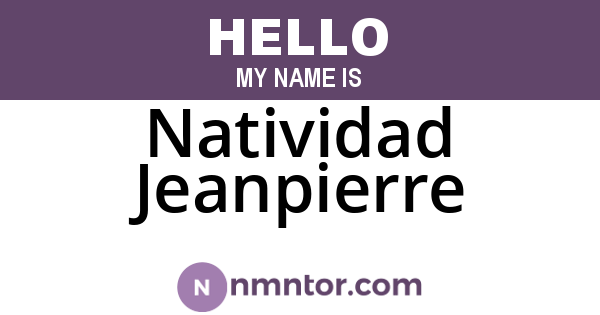 Natividad Jeanpierre