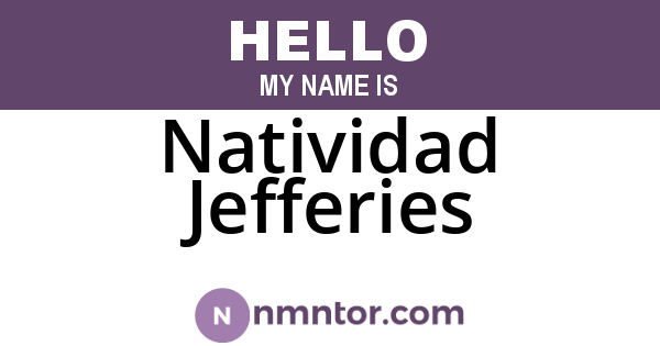Natividad Jefferies