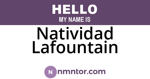 Natividad Lafountain