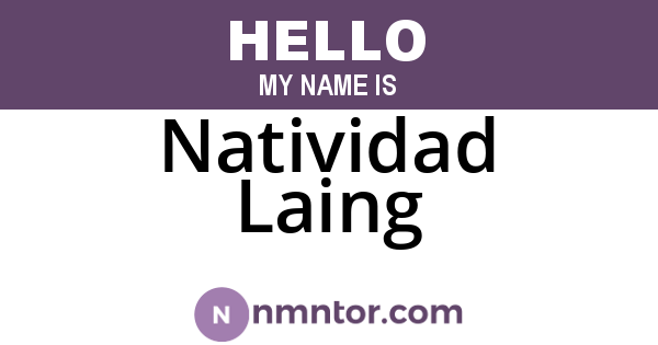 Natividad Laing