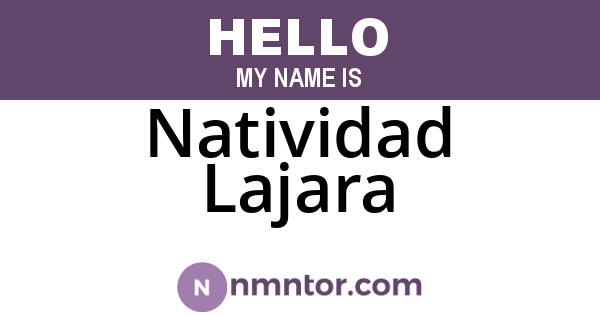 Natividad Lajara