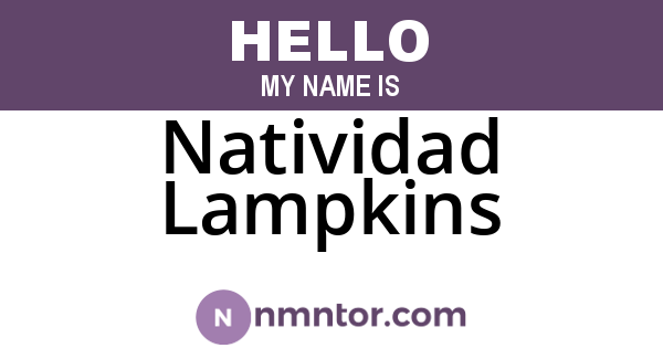Natividad Lampkins