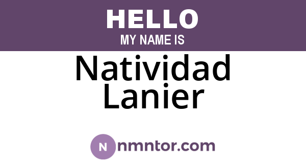 Natividad Lanier