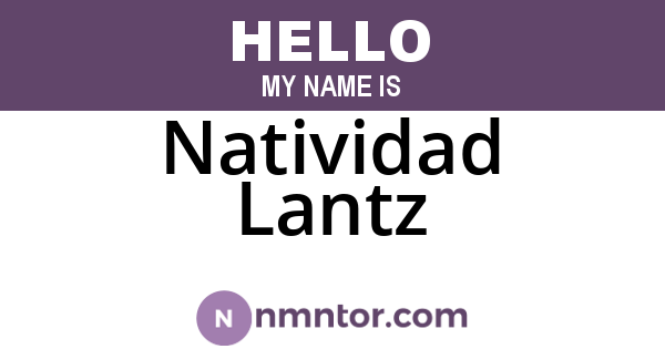 Natividad Lantz