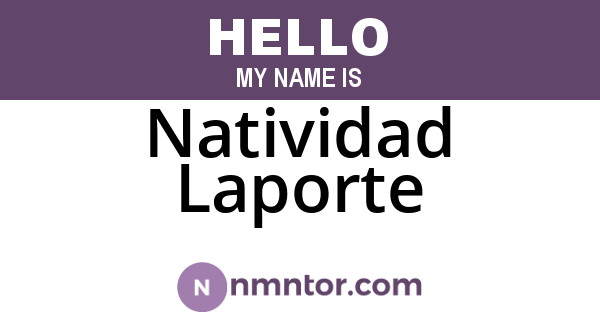 Natividad Laporte