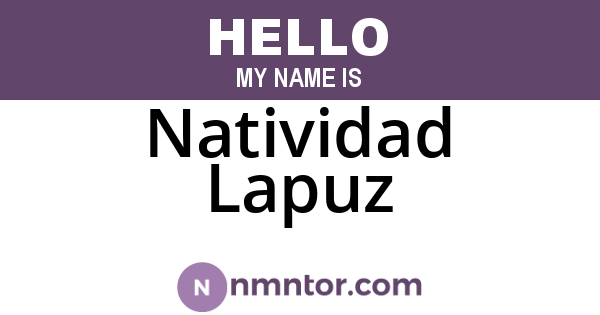 Natividad Lapuz