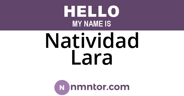 Natividad Lara