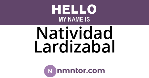 Natividad Lardizabal