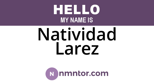 Natividad Larez