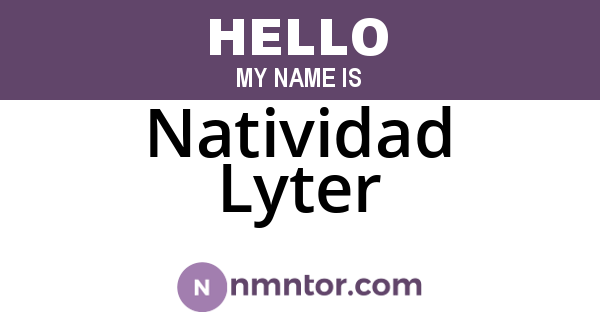 Natividad Lyter