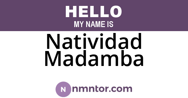 Natividad Madamba