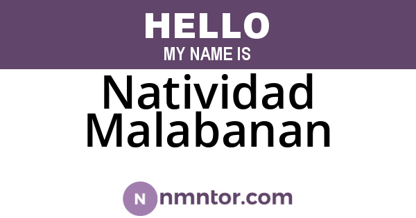 Natividad Malabanan