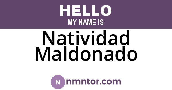 Natividad Maldonado