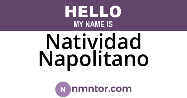 Natividad Napolitano