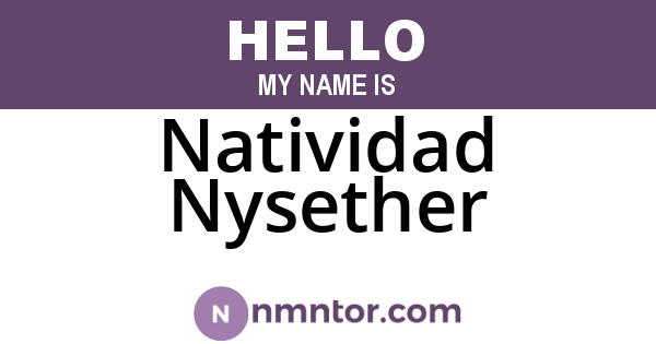 Natividad Nysether