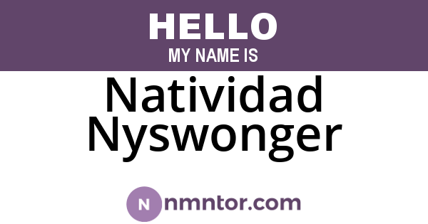 Natividad Nyswonger