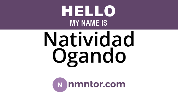 Natividad Ogando
