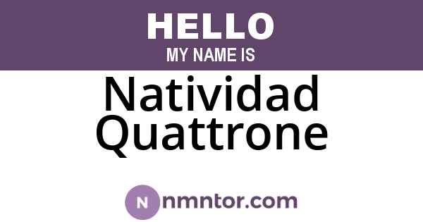 Natividad Quattrone