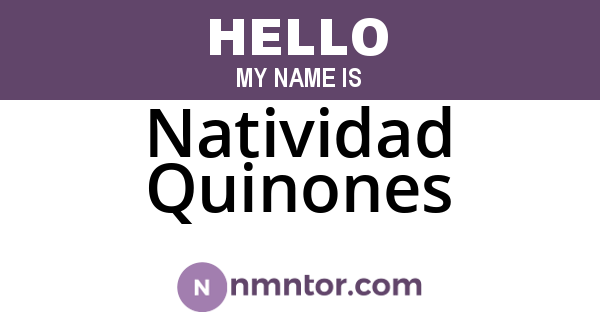 Natividad Quinones