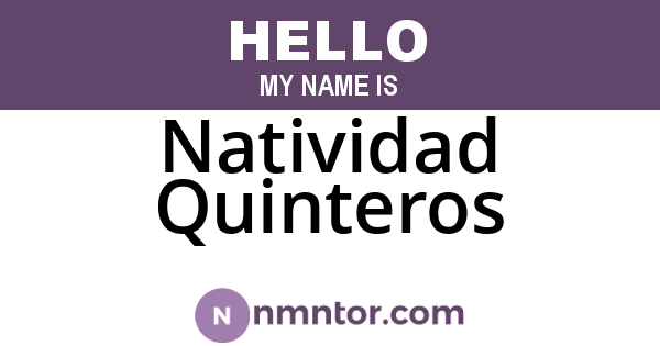 Natividad Quinteros