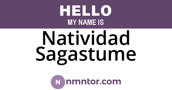 Natividad Sagastume