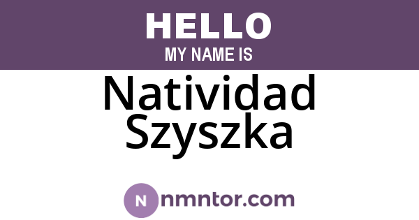 Natividad Szyszka