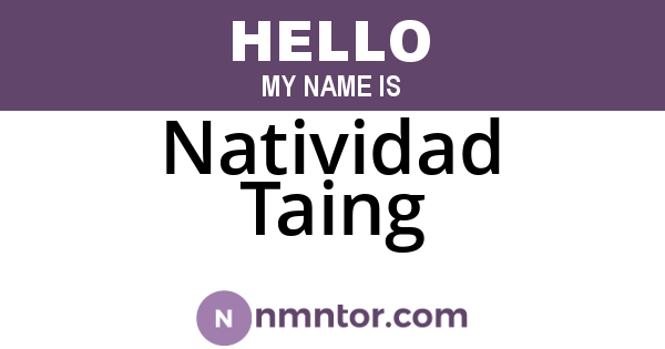Natividad Taing