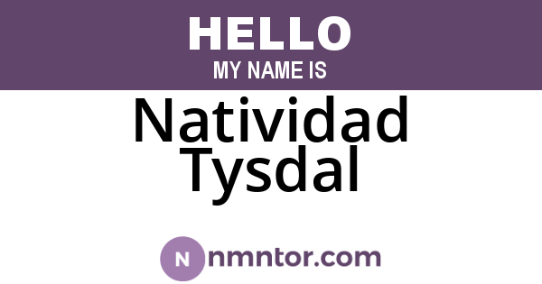 Natividad Tysdal