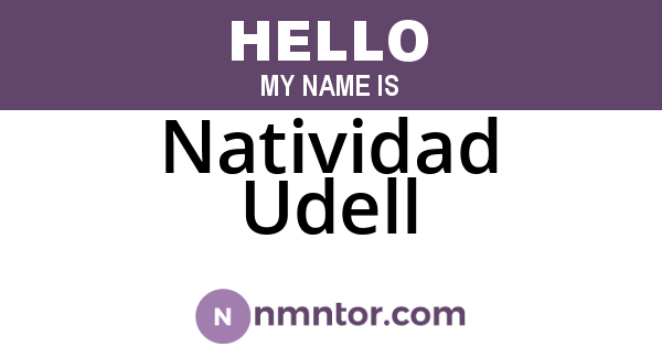 Natividad Udell