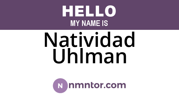 Natividad Uhlman