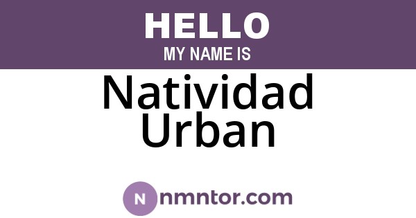 Natividad Urban