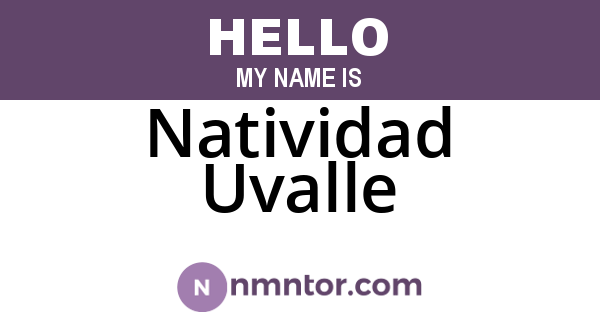 Natividad Uvalle