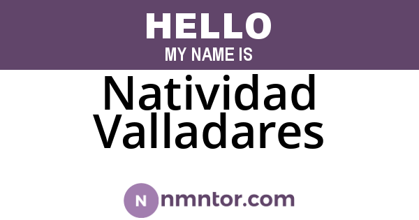 Natividad Valladares