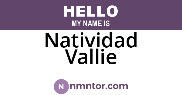 Natividad Vallie