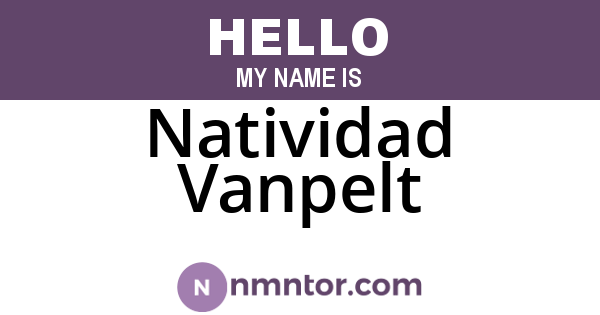 Natividad Vanpelt