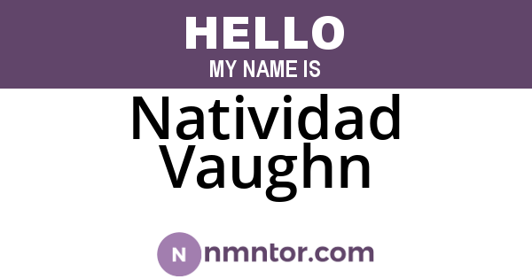 Natividad Vaughn