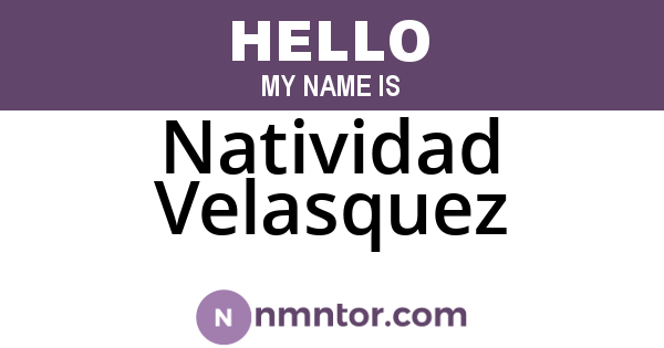Natividad Velasquez