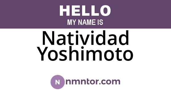Natividad Yoshimoto