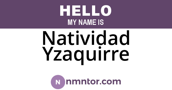 Natividad Yzaquirre